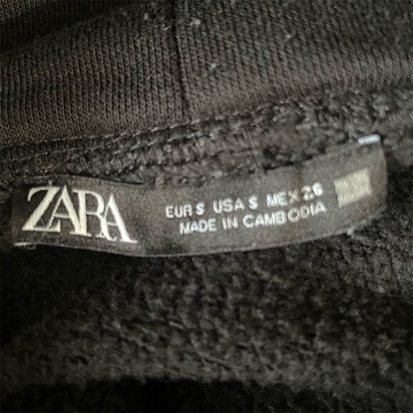 Zara Black Turtleneck Sweater Small Cozy Minimalist Normcore Streetwear Fall - Picture 4 of 8